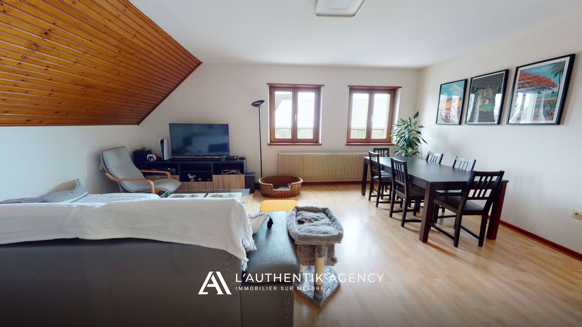 salon/séjour lumineux