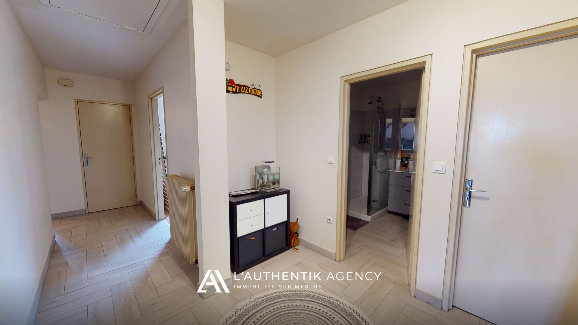 Entrée avec son accès à la salle de bain